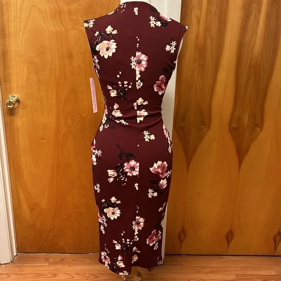 Crave Fame zipper front sleeveless midi dress size small - Picture 2 of 4